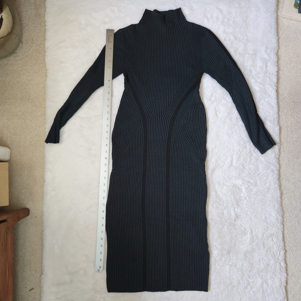 French Connection striped bodycon midi dress
